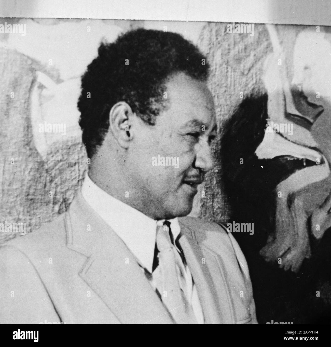 Präsident Nimeiri aus Sudan, Überschrift Datum: 15. Juni 1981 Ort: Sudan-Schlüsselwörter: Präsidenten Stockfoto