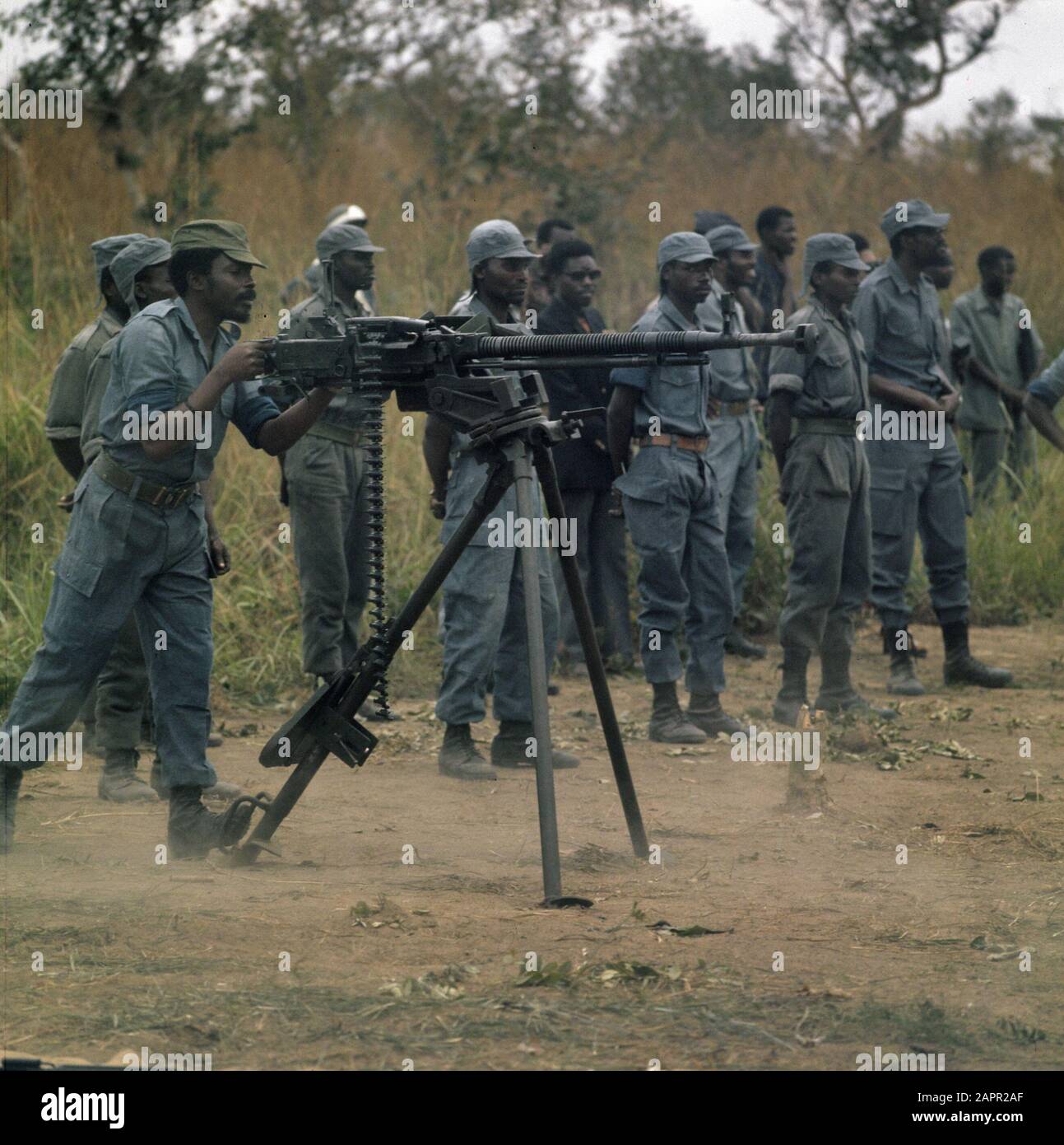 Zaire (ehemals Belgischer Kongo); Lager der angolanischen Befreiungsbewegung F.N.L.A. in Zaire; Stockfoto