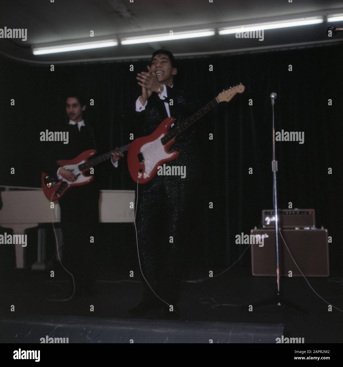 Sänger, The Blue Diamonds Datum: Undatierte Schlüsselwörter: Sänger Personenname: De Blue Diamonds Stockfoto