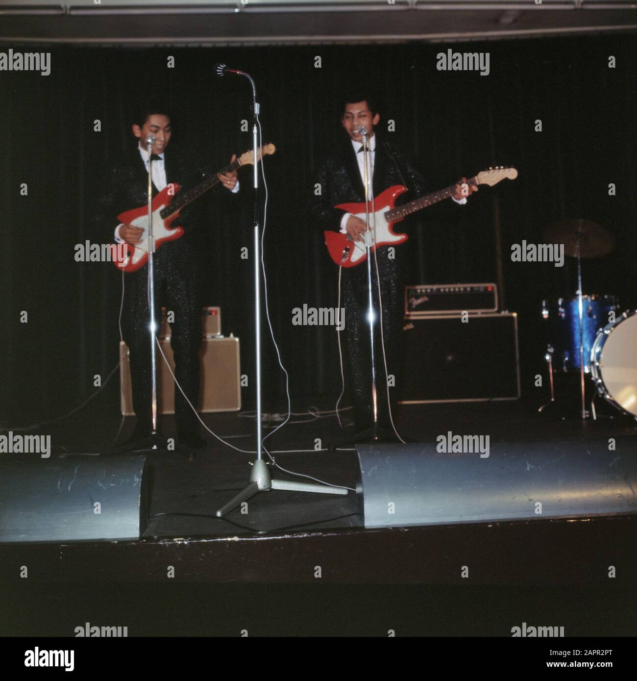 Sänger, The Blue Diamonds Datum: Undatierte Schlüsselwörter: Sänger Personenname: De Blue Diamonds Stockfoto