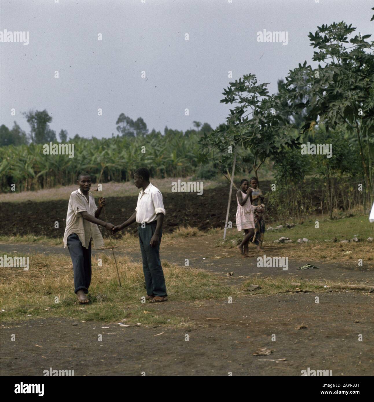 Zaire (früher Belgisch-Kongo); Bevölkerung Zaire Datum: 16. August 1973 Ort: Belgisch-Kongo, Zaire Stockfoto