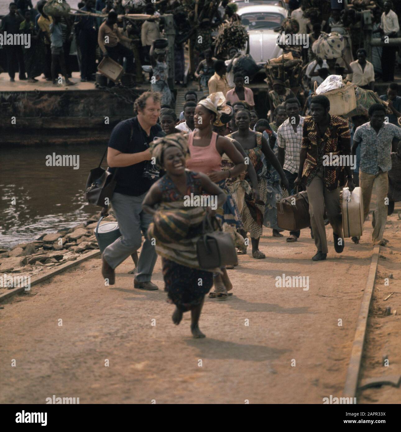 Zaire (früher Belgisch-Kongo); Bevölkerung Zaire Datum: 16. August 1973 Ort: Belgisch-Kongo, Zaire Schlüsselwörter: Bevölkerung Stockfoto