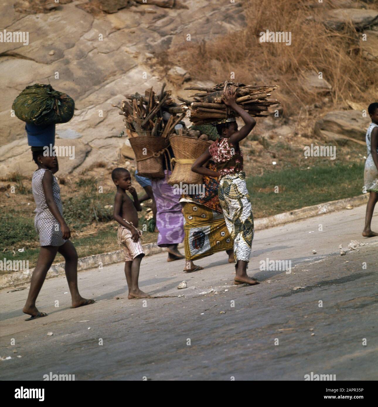 Zaire (früher Belgisch-Kongo); Bevölkerung Zaire Datum: 16. August 1973 Ort: Belgisch-Kongo, Zaire Schlüsselwörter: Bevölkerung Stockfoto