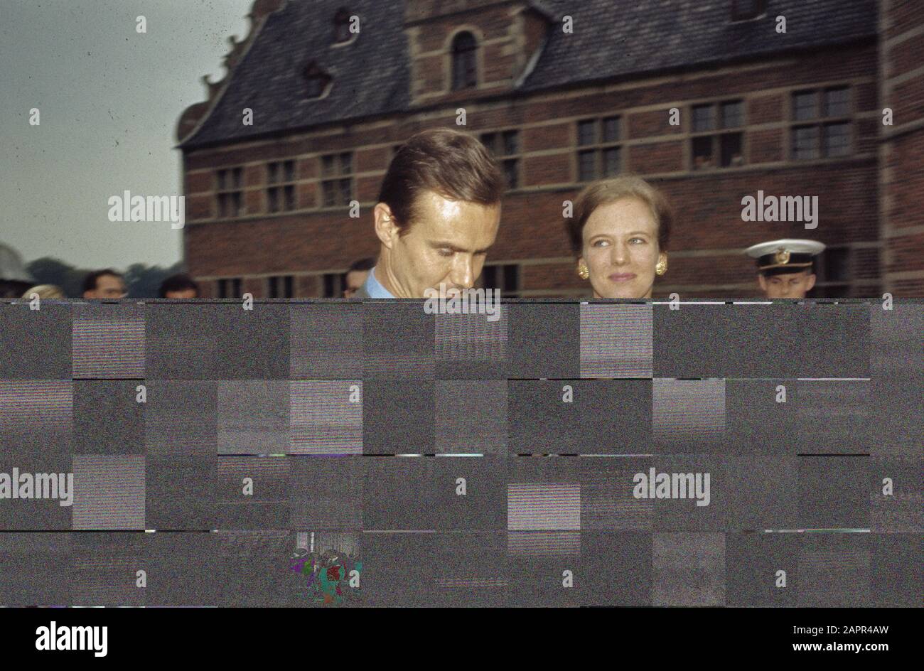 Königliches Engagement in Kopenhagen Datum: 4. September 1966 Standort: Dänemark, Kopenhagen Schlüsselwörter: Prinzessinnen, Engagements persönlicher Name: Henry, Prinz von Dänemark, Margaret, Prinzessin von Dänemark Stockfoto