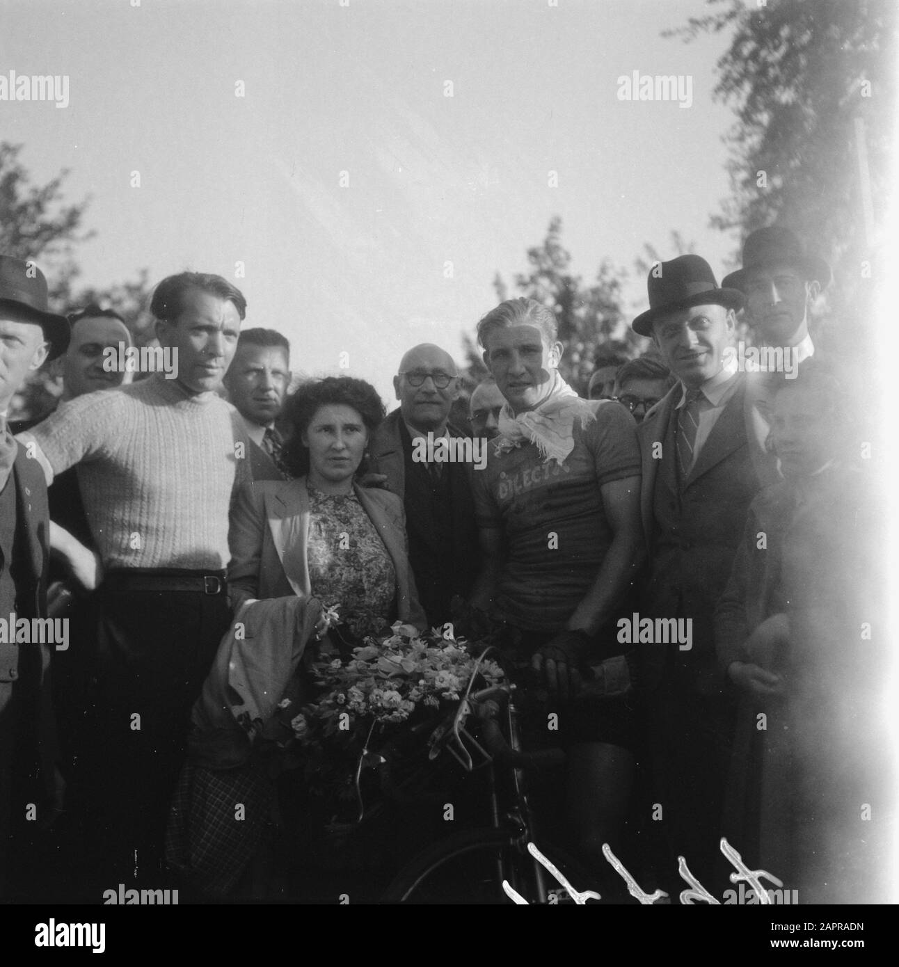 Radrennen Alphen aan den Rijn Datum: 30. Mai 1946 Ort: Alphen aan den Rijn, Süd-Holland Schlüsselwörter: Sport, Radsport Stockfoto