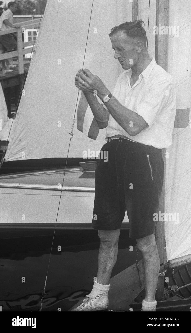 Segel-Europameister Koos de Jong; Stockfoto