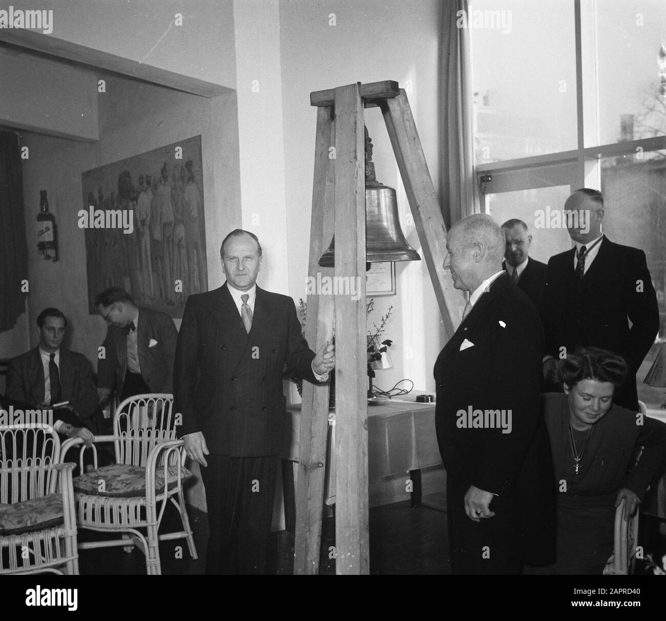 Offizielle Eröffnung Von Hoop in Amstel Amsterdam Datum: 16. Februar 1952 Ort: Amsterdam, Noord-Holland Schlüsselwörter: Openings Personalname: Amstel, Hoop De Stockfoto