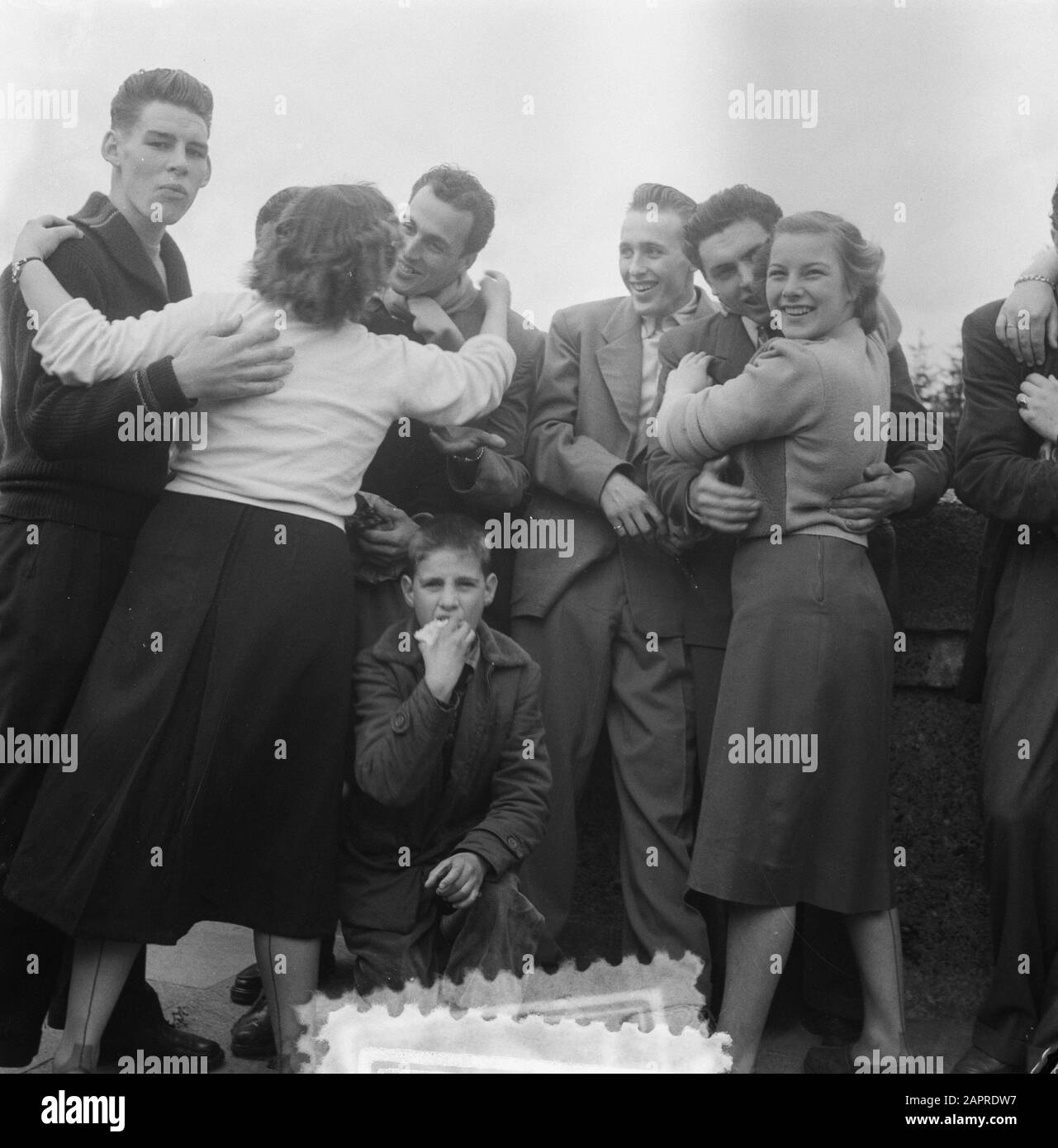 Rad-Club-Meisterschaften Niederlande in Arnheim. Datum: 24.September 1952 Ort: Arnhem Schlagwörter: Ehre, Sport, Radsport Stockfoto