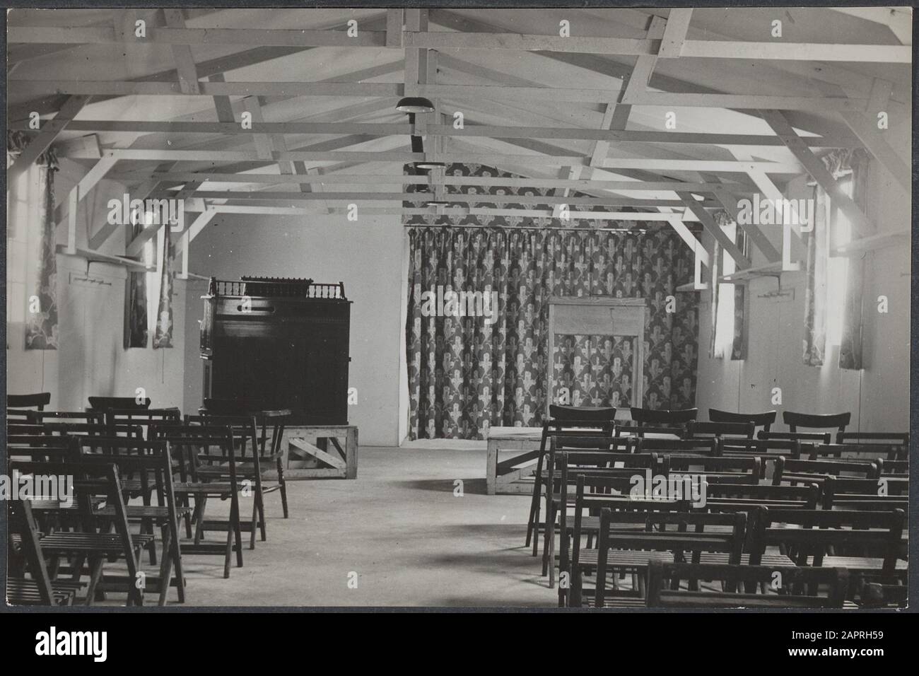 Krieg Verschiedenes Protestantische Kirche im Camp Wrottesley Park der niederländischen Armee in der Nähe von Wolverhampton Ort: Wolverhampton Schlüsselwörter: Kapellen, Kirchen Stockfoto