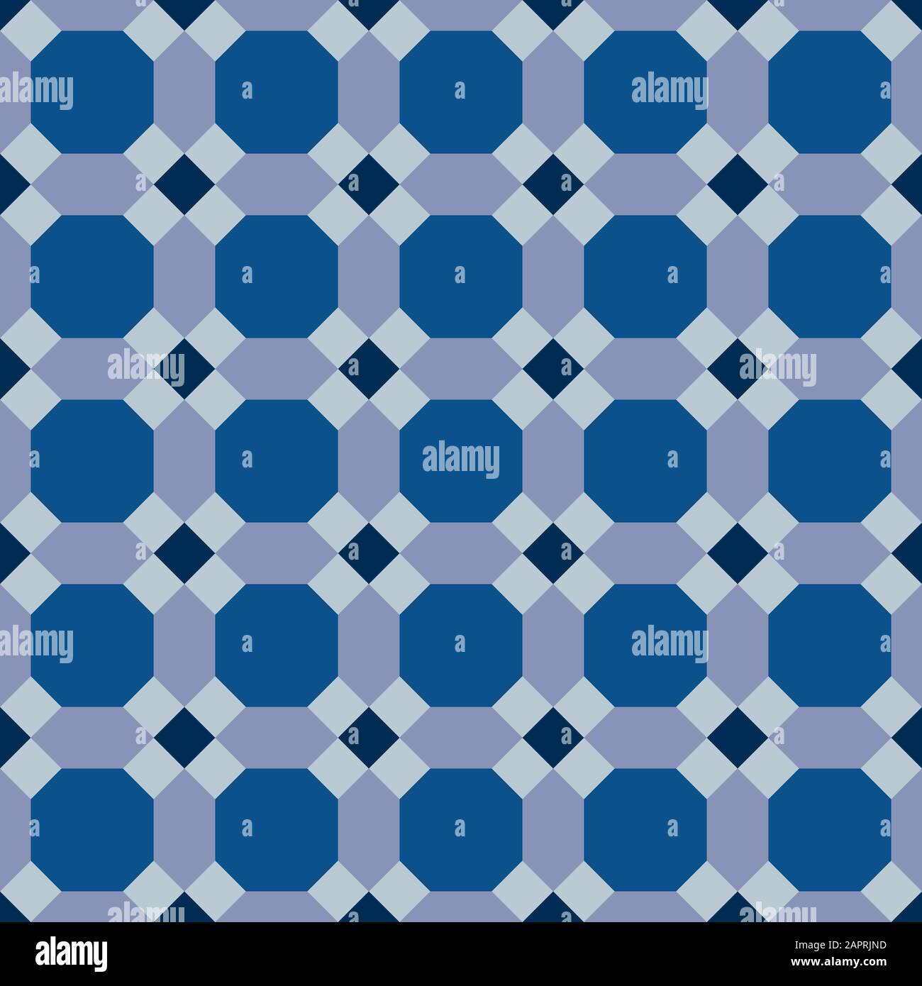 Classic blau verzierten Nahtlose Vektor Muster der maurischen Fliesen Dekorationen. Kachelbar Mosaik Hintergrund im islamischen Stil. Stock Vektor