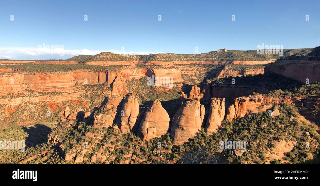 Blick vom Colorado National Monument National Park in der Nähe des Grand Jun Stockfoto