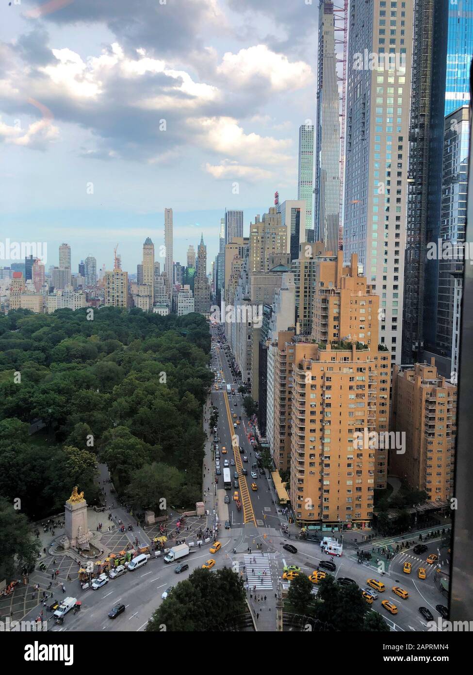 Blick auf die Skyline von New York City Stockfoto