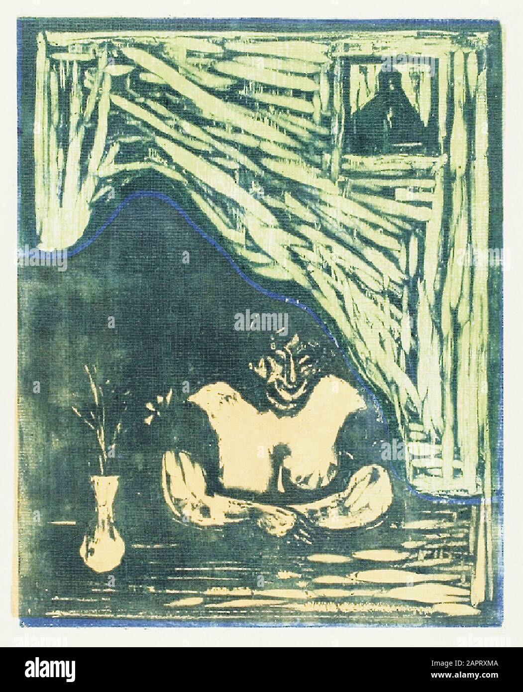 Original Edvard Munch im Vintage-Stil Stockfoto