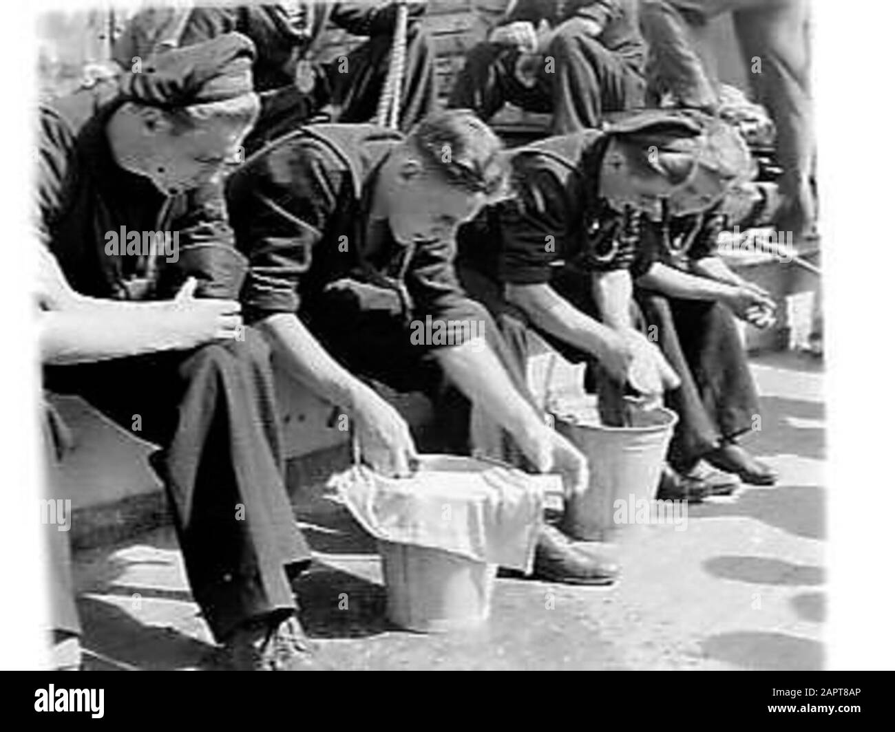 Fotos New Holland Datum: 23. März 1948 Ort: Holland Schlüsselwörter: Crew Stockfoto