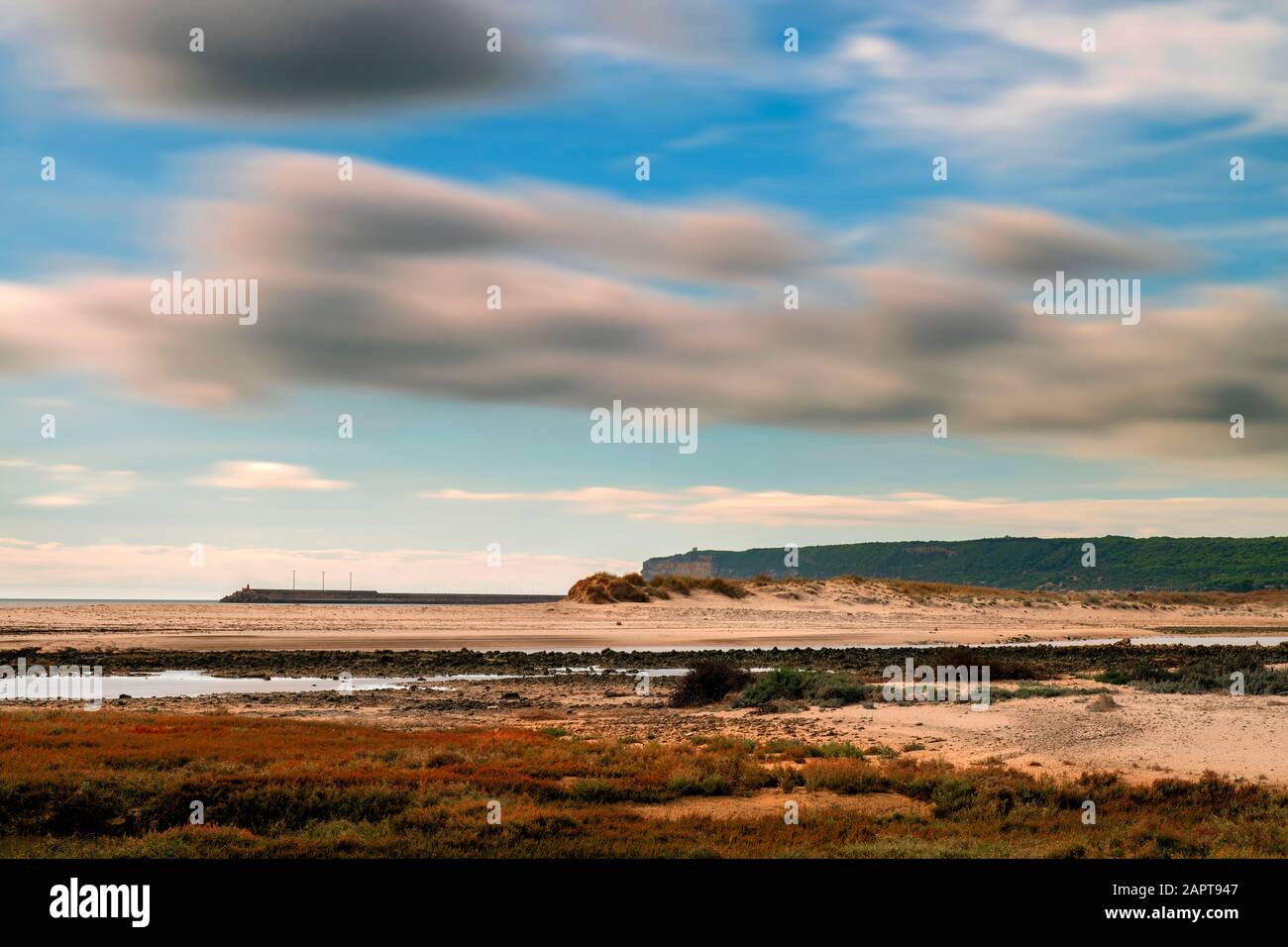 Schöne "Costa de la Luz" in der Nähe der Atlantikküste Spaniens Stockfoto