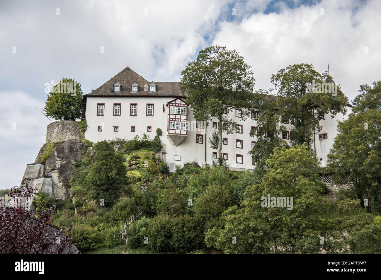 Burg Bilstein als Jugendherberge Stockfoto