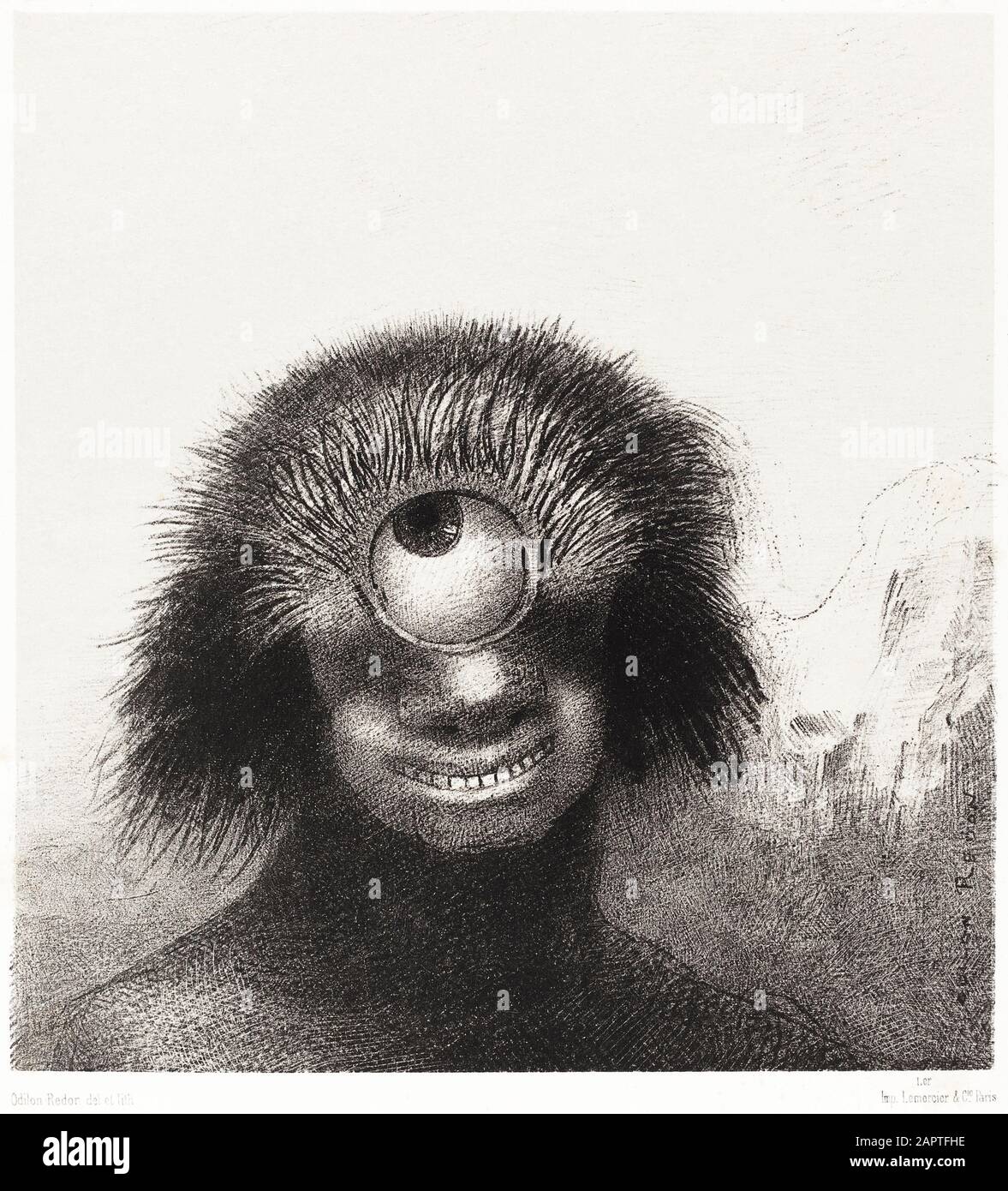 Odilon Redon Vintage Art Stockfoto