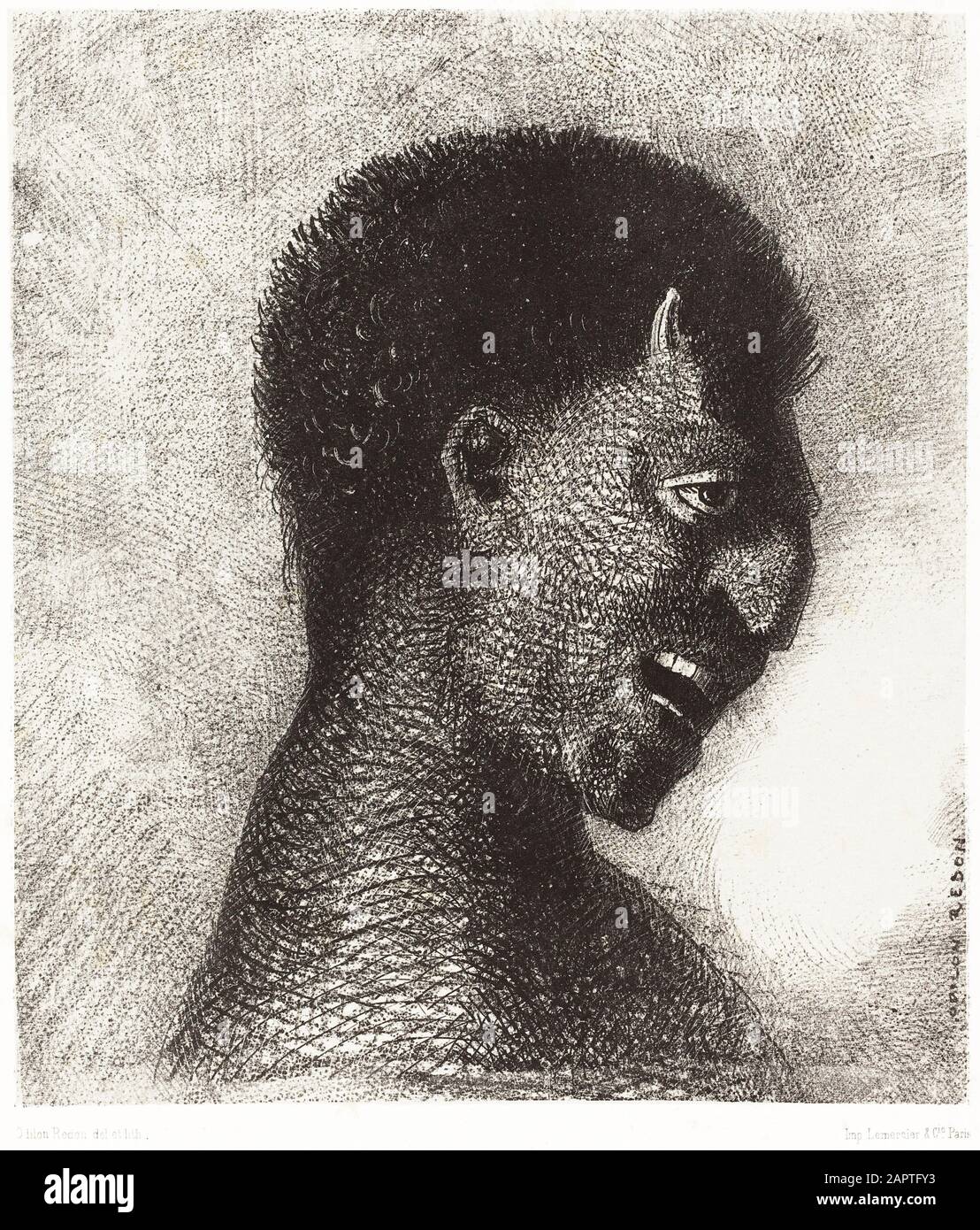 Odilon Redon Vintage Art Stockfoto
