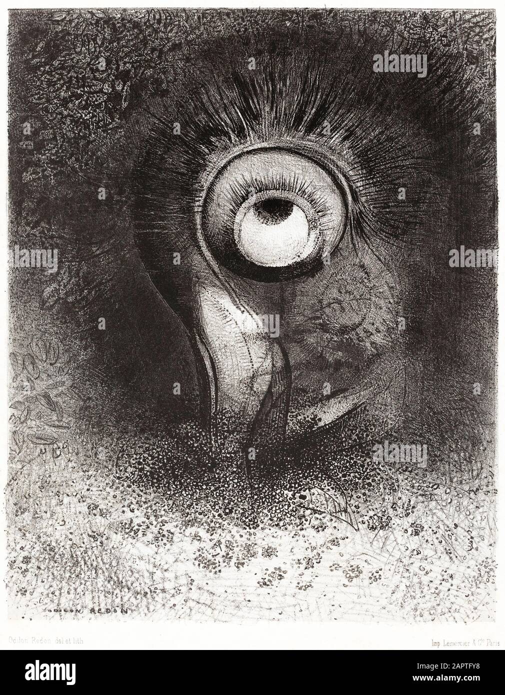 Odilon Redon Vintage Art Stockfoto