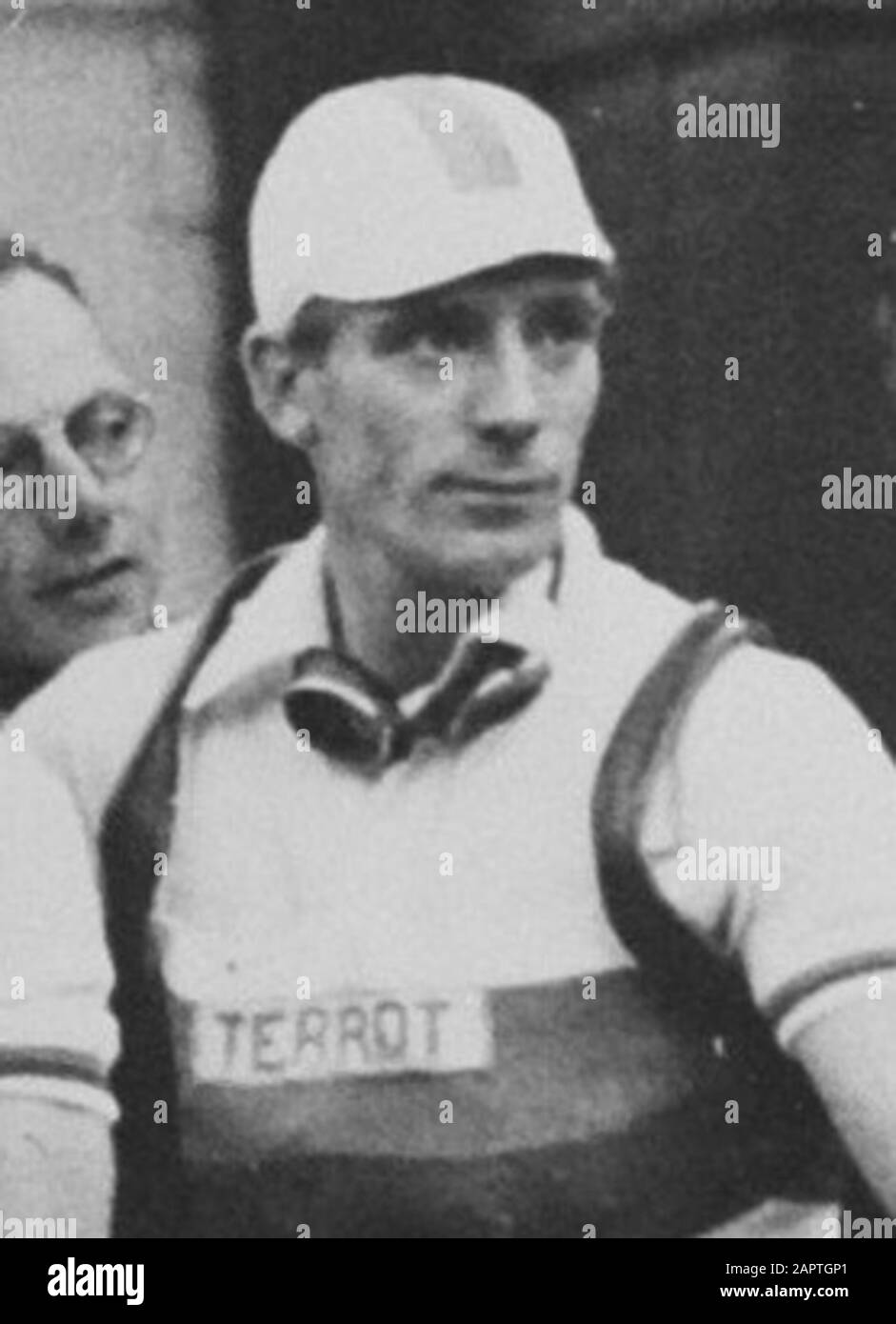 Tour de France 1950. Die niederländische Mannschaft am Start in Paris. VL r. (...) Henk der Hohe (...); Stockfoto