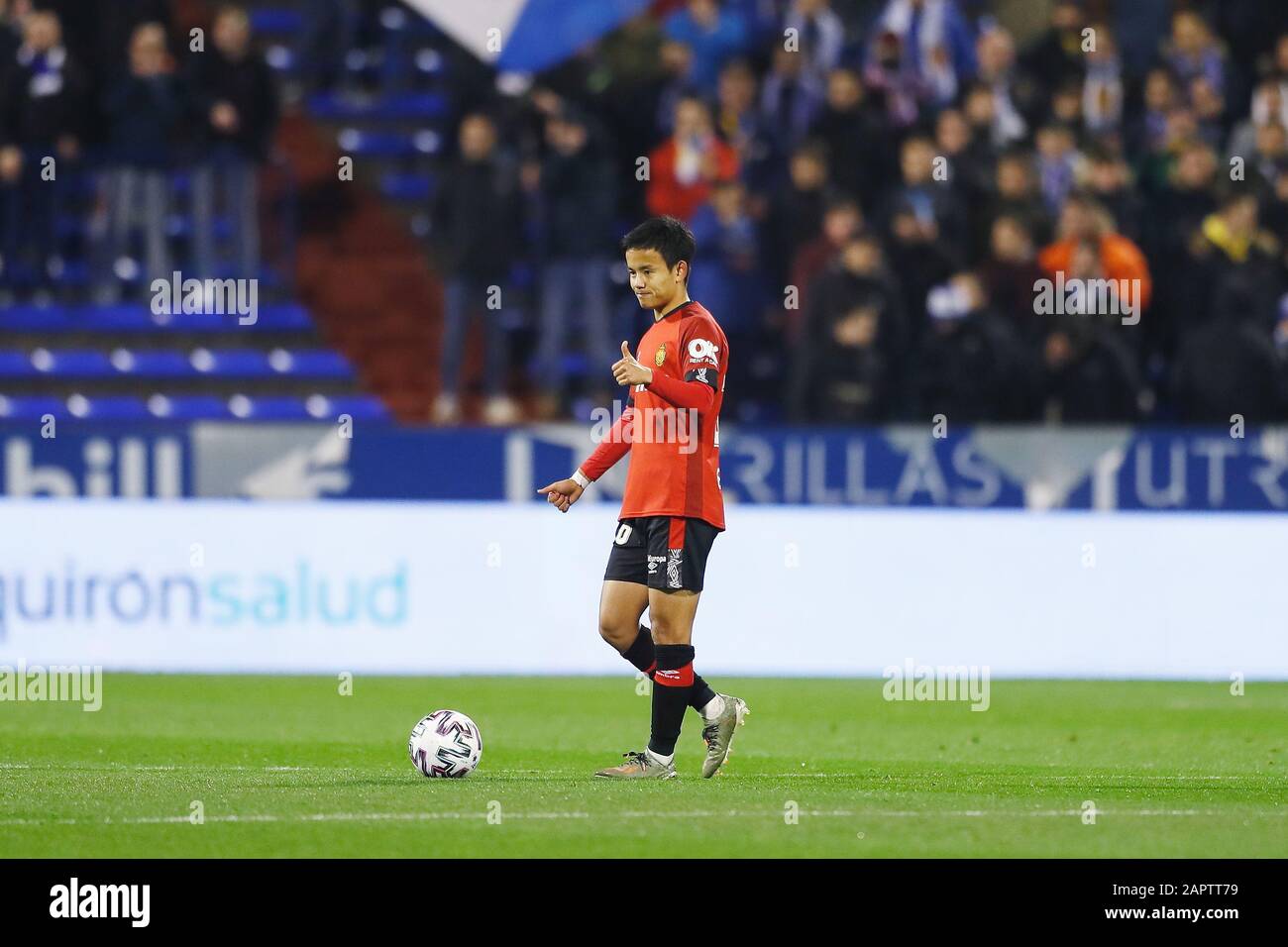 Takefusa Kubo (Mallorca), 21. JANUAR 2020 - Fußball/Fußball: Spanischer "Copa del Rey"-Wettkampf zwischen Real Zaragoza 3-1 RCD Mallorca im Estadio La Romareda in Zaragoza, Spanien. (Foto von Mutsu Kawamori/AFLO) Stockfoto