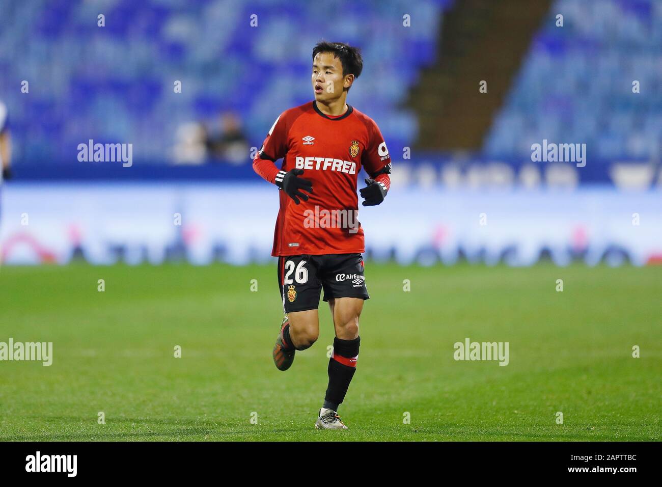 Takefusa Kubo (Mallorca), 21. JANUAR 2020 - Fußball/Fußball: Spanischer "Copa del Rey"-Wettkampf zwischen Real Zaragoza 3-1 RCD Mallorca im Estadio La Romareda in Zaragoza, Spanien. (Foto von Mutsu Kawamori/AFLO) Stockfoto