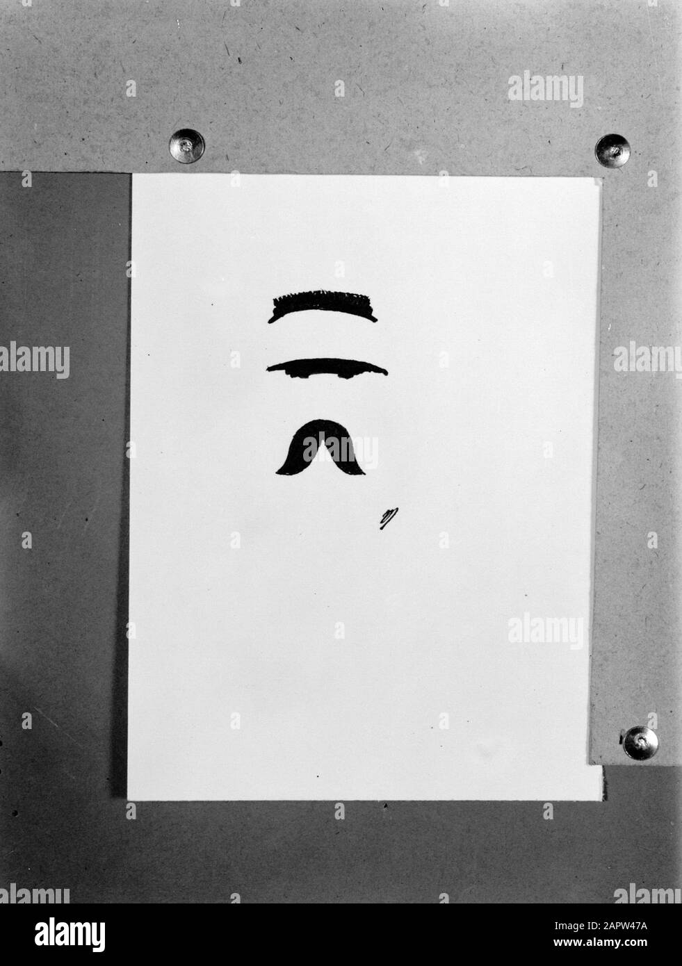 Reise nach Polen Karikatur im minimalistischen Stil von JÃ³zef Klemens Piåsudski Datum: 1934 Ort: Polen Schlagwörter: Generäle, Cartoons, Staatsoberhäupter persönlicher Name: Piåsudski, JÃ³zef Klemens Stockfoto