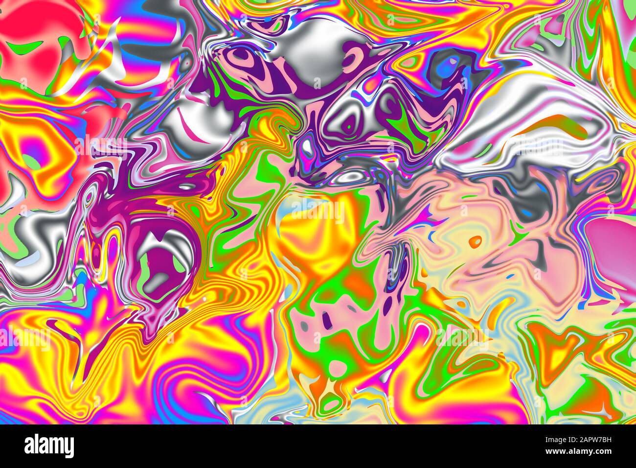 Ein abstraktes psychedelisches Hintergrundbild. Stockfoto