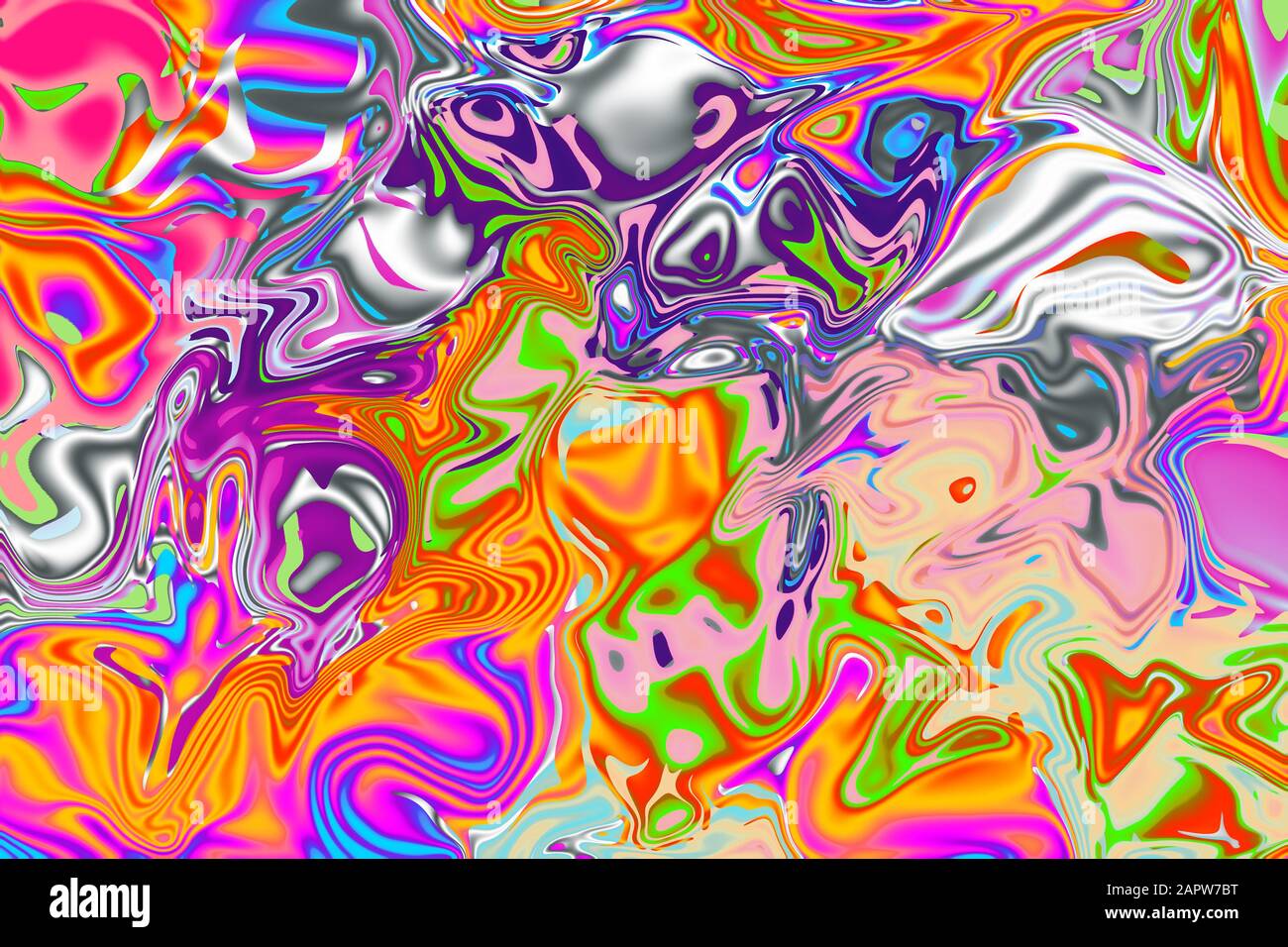 Ein abstraktes psychedelisches Hintergrundbild. Stockfoto