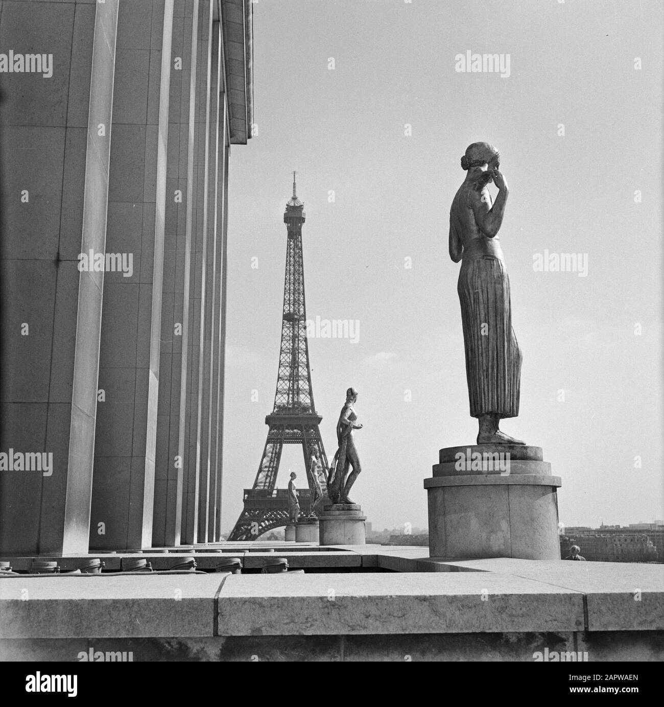 Paris Eiffel Tower From Trocadero Stockfotos Paris Eiffel Tower