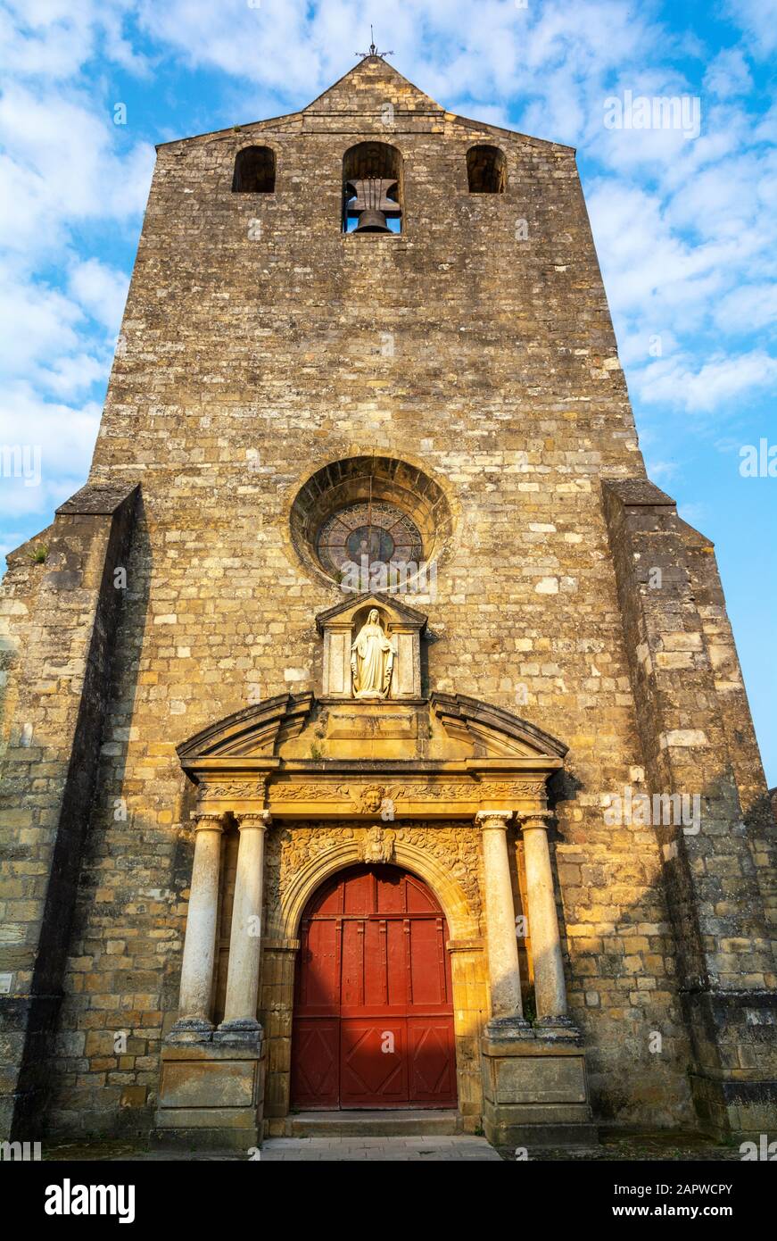 Frankreich, Dordogne, Domme, Eglise de Notre Dame de l'Assomption Stockfoto