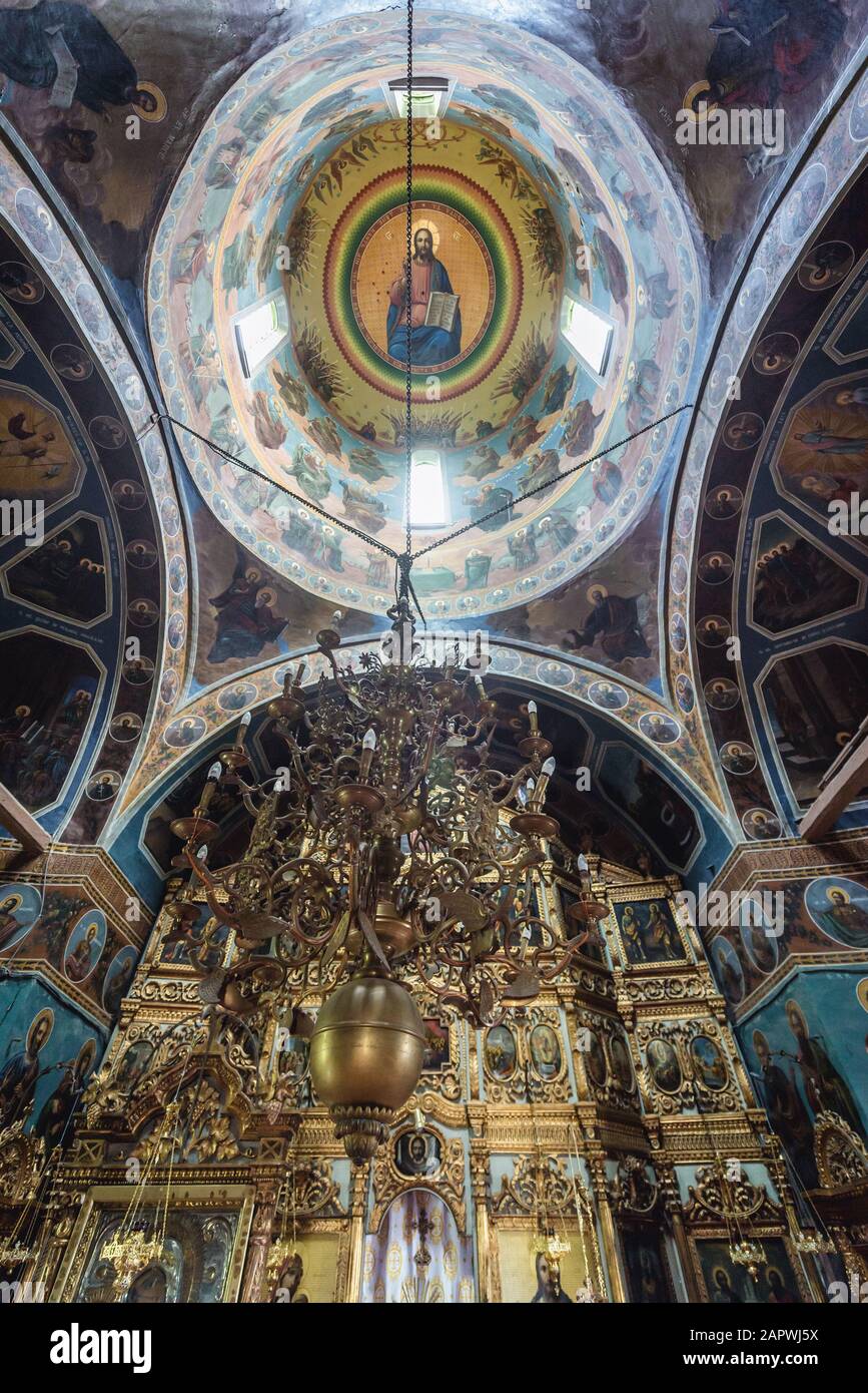 Kuppel der Ciolanu Klosterkirche der östlichen orthodoxen Mönch, zwischen Tisau und Magura Gemeinden im Kreis Buzau, Rumänien Stockfoto