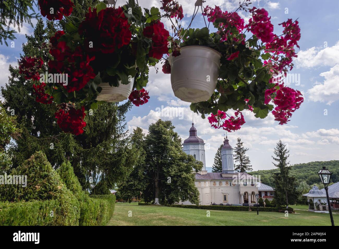 Kloster Ciolanu der östlichen orthodoxen Mönch, zwischen Tisau und Magura Gemeinden im Kreis Buzau, Rumänien Stockfoto