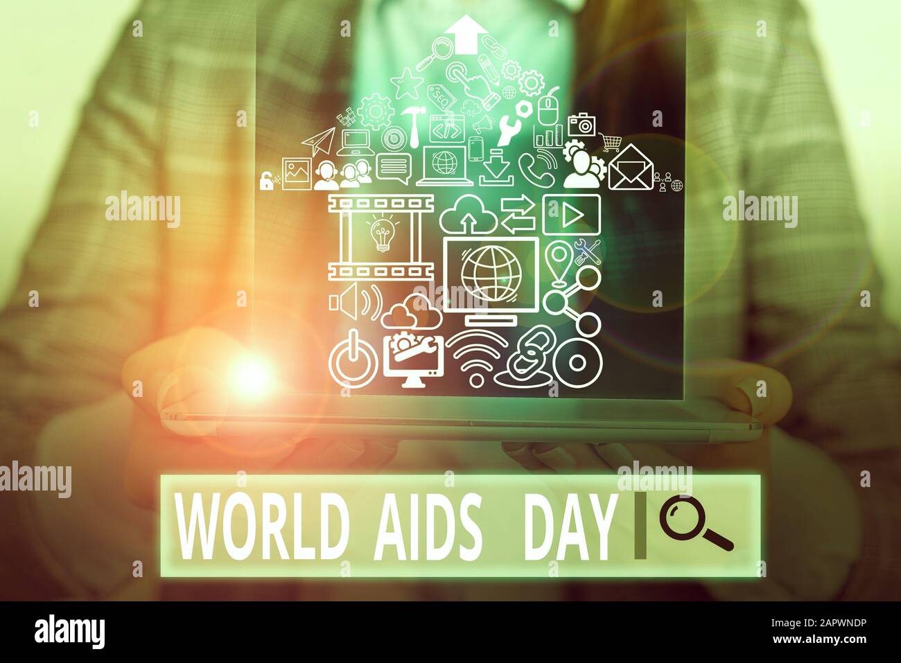 Handschrift Text schreiben Welt-AIDS-Tag. Konzeptionelle Foto 1. Dezember, um das Bewusstsein für die AIDS eingeweiht Stockfoto