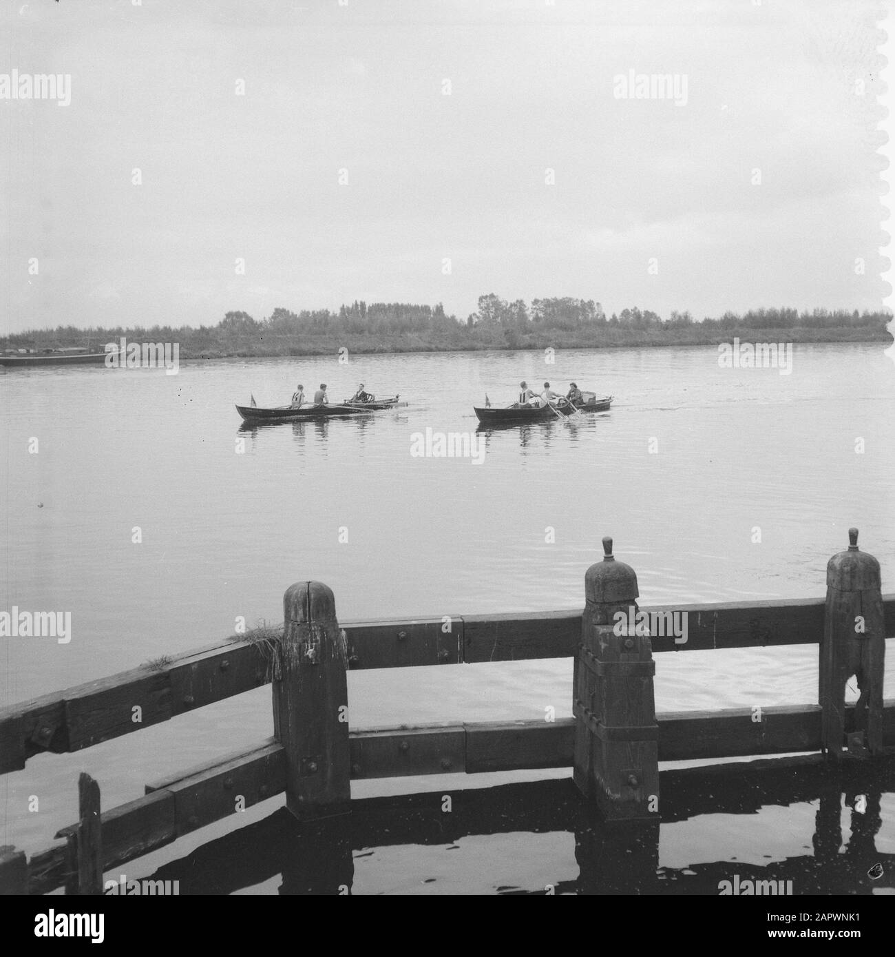 Langstreckenruderrennen am Amstel Datum: 12. Oktober 1958 Personenname: Amstel Stockfoto