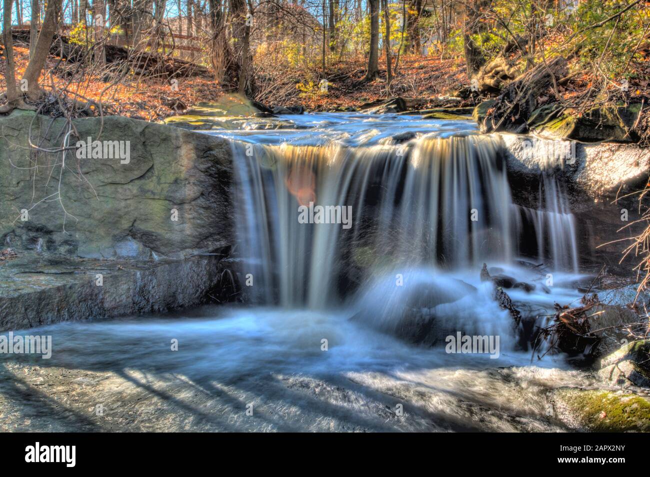 All Saints Falls, Olmsted Falls, Ohio Stockfoto