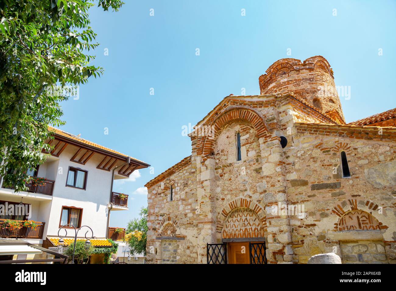 Kirche des Heiligen Johannes des Täufers in Nessebar, Bulgarien Stockfoto