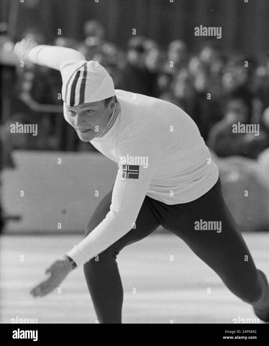 Olympiade Grenoble. Roar Grønvold; Stockfoto
