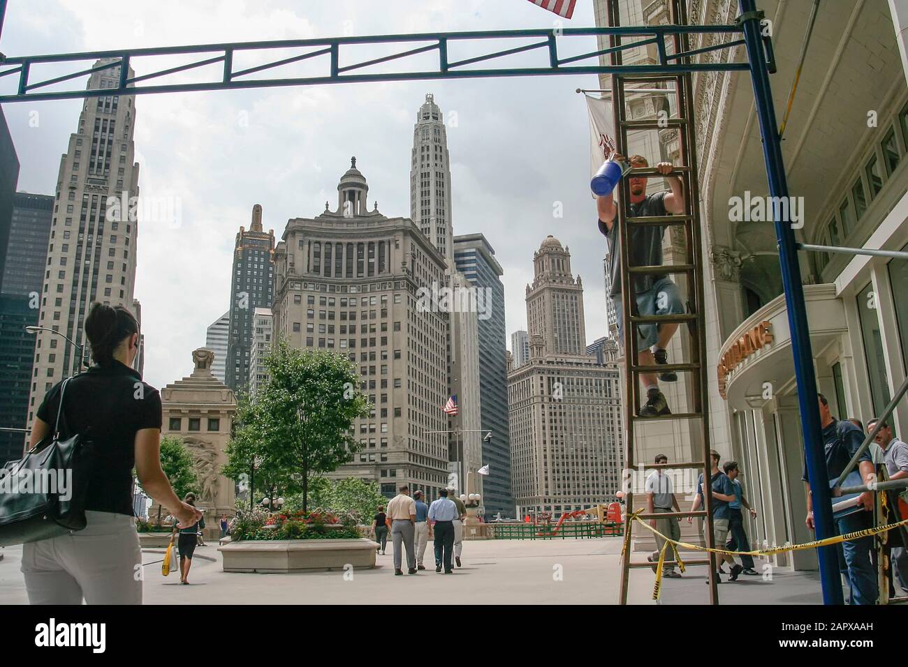 Street-Szene Chicago, Illinois, USA Stockfoto