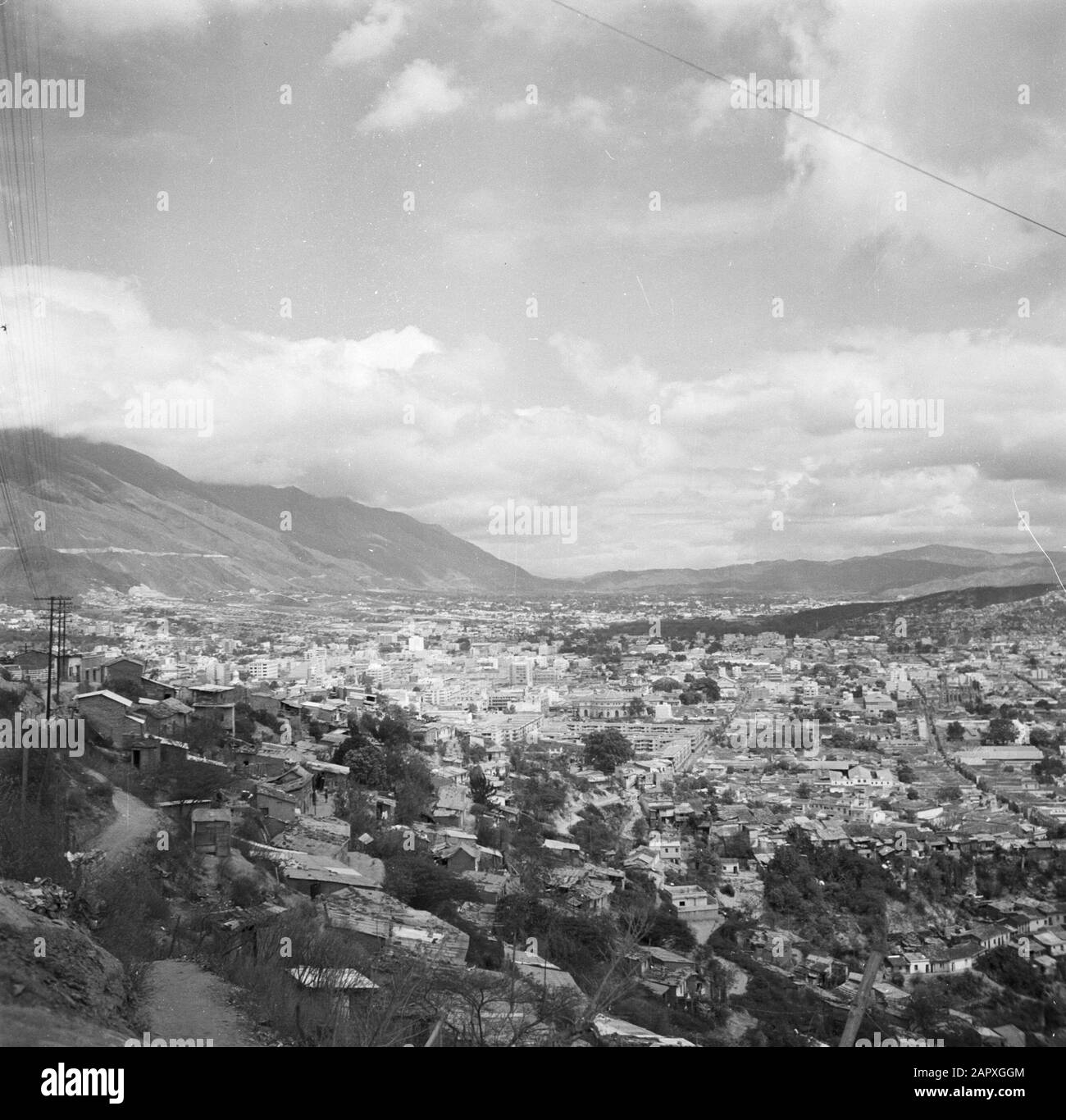 Reisen nach Venezuela und den östlichen karibischen Slums in Caracas in Venezuela Datum: 1948 Ort: Caracas, Venezuela Schlüsselwörter: Slums Stockfoto