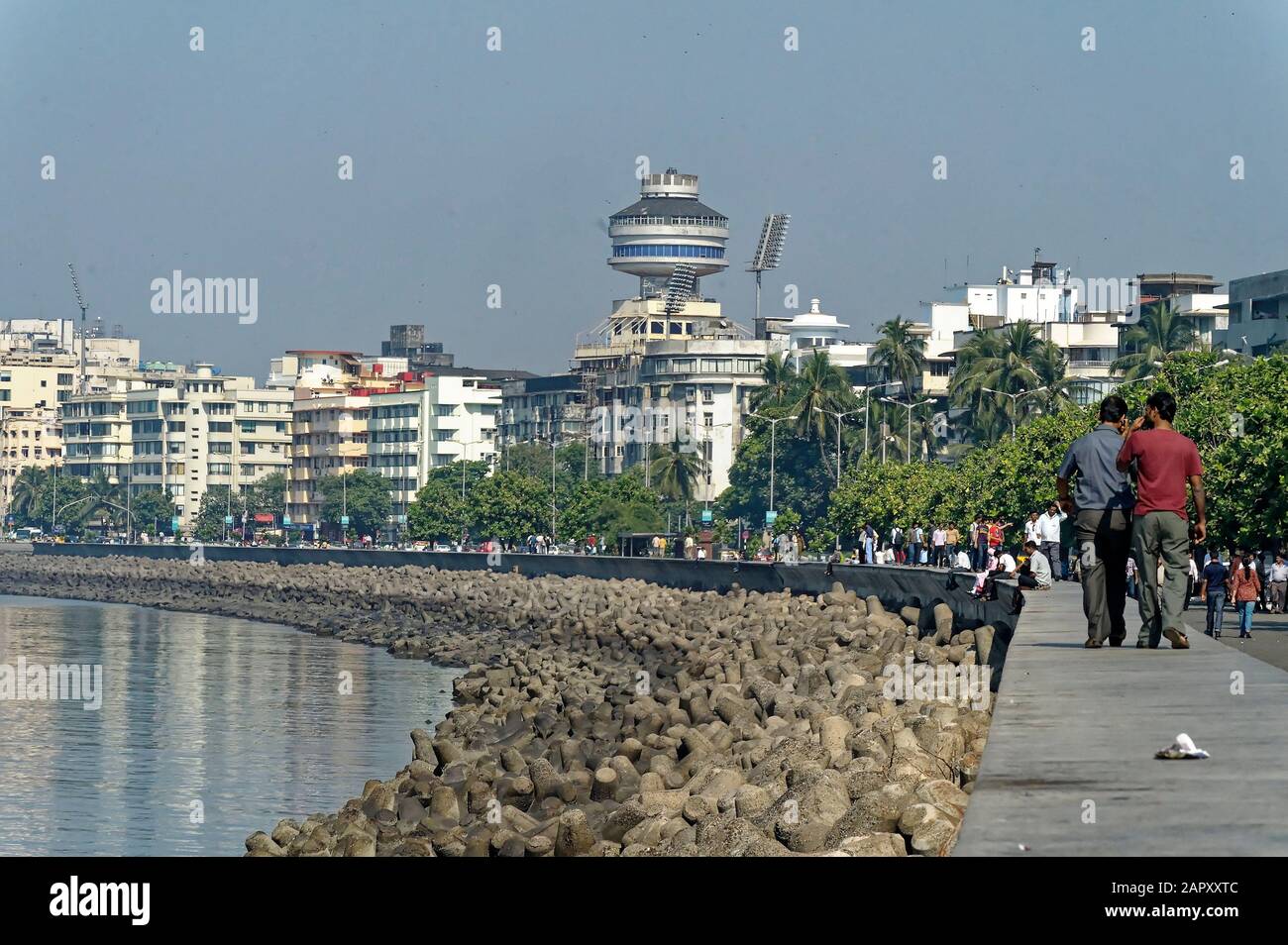Meer am Nariman Point Stockfoto