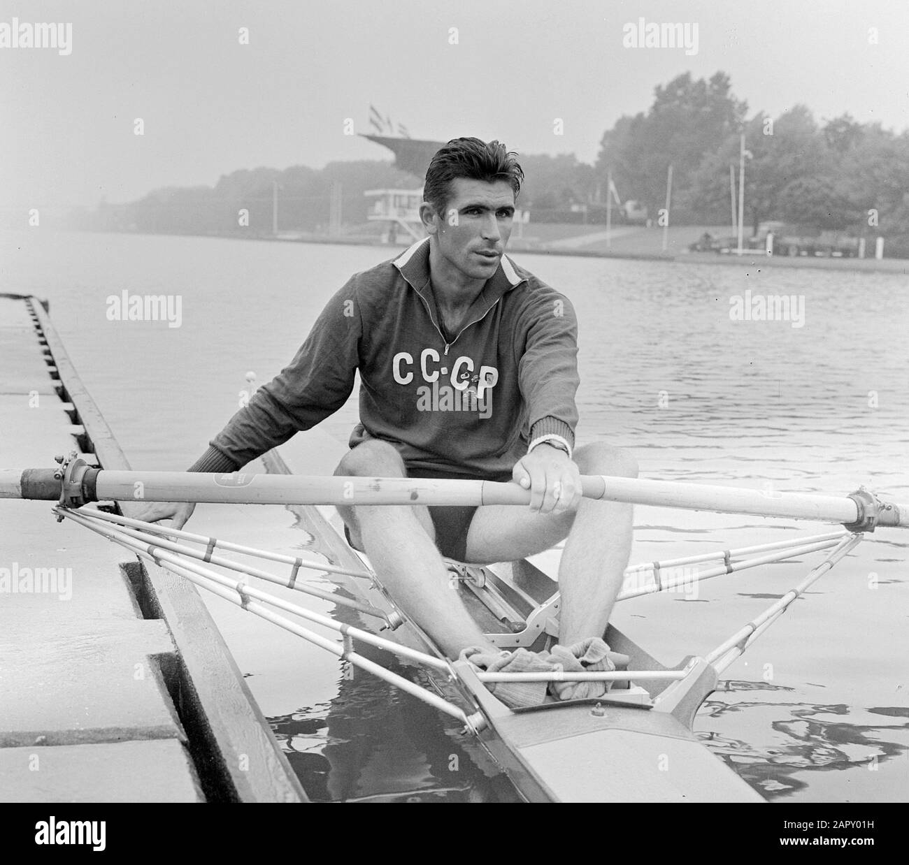 Ruder-Meisterschaften, Russin Ivanov Times Training; Stockfoto