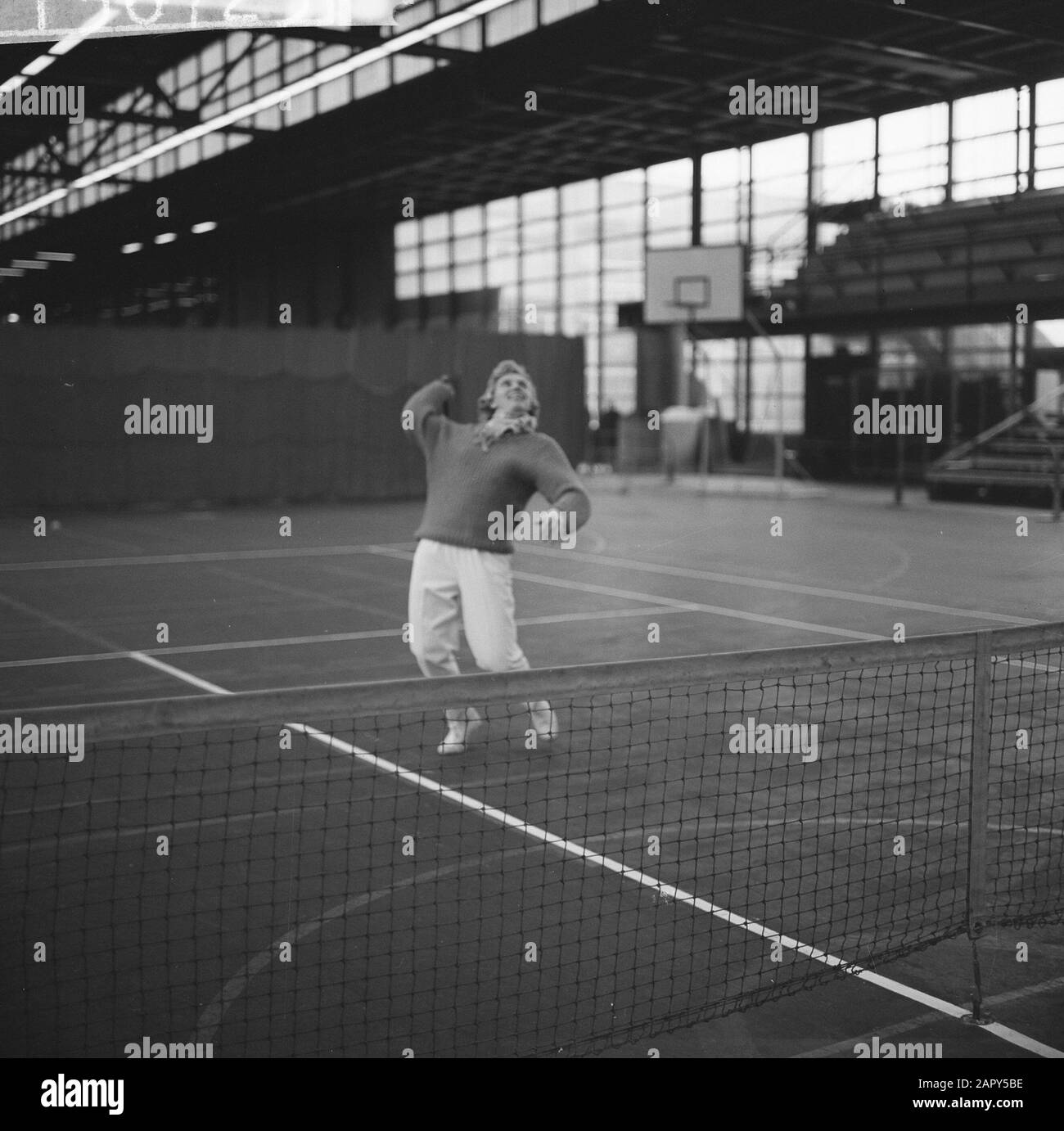 Niederländische Tennisweltmeisterschaften Datum: 15. Februar 1962 Schlagwörter: Tennisweltmeisterschaften Stockfoto