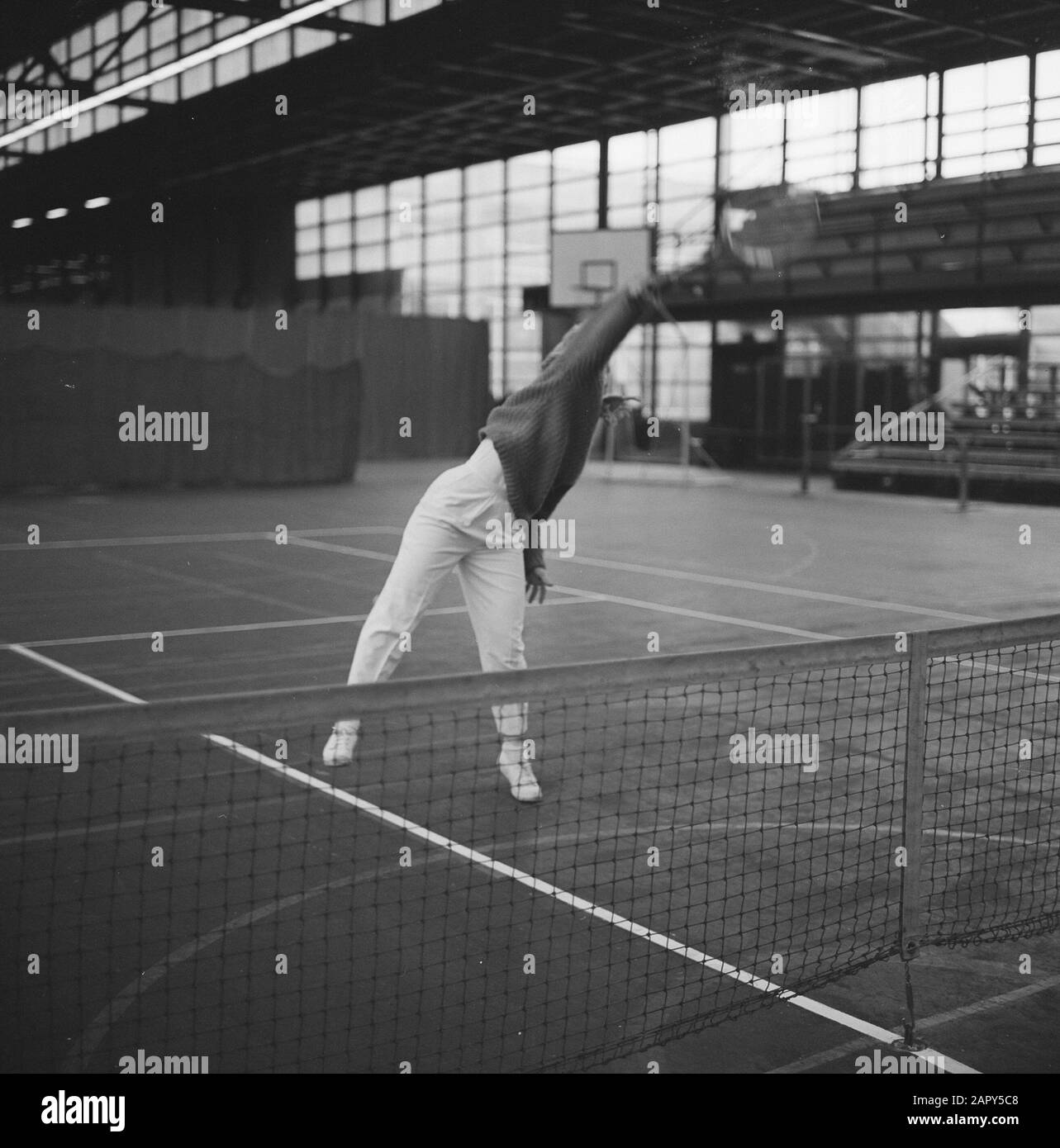 Niederländische Tennisweltmeisterschaften Datum: 15. Februar 1962 Schlagwörter: Tennisweltmeisterschaften Stockfoto