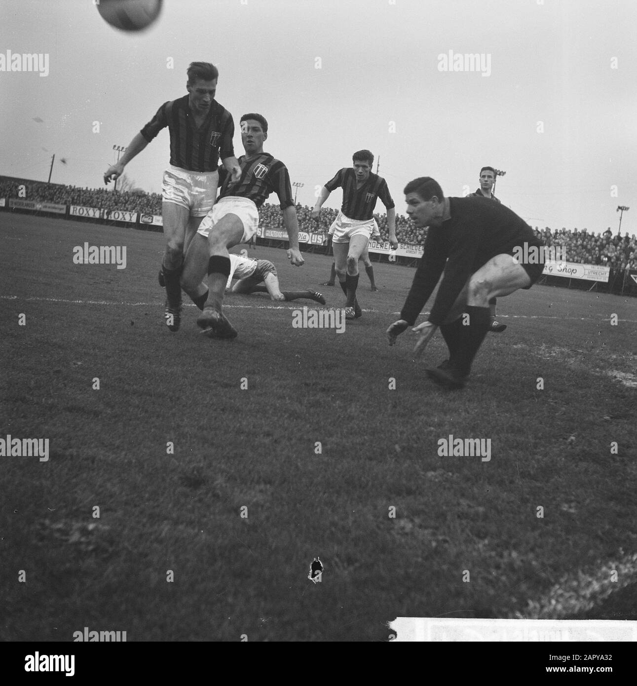 Elinkwijk vs. DHC 1-4. Spielmoment Datum: 24. November 1963 Schlagwörter: Sport, Fußball Stockfoto