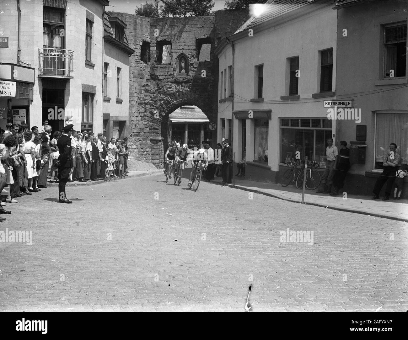 Cycling Cauberg Championship of the Netherlands Datum: 13. Juni 1948 Schlagwörter: CHAMPIONSHIELS, NAME DER RADSPORTPERSON: Cauberg Institution Name: Niederlande Stockfoto