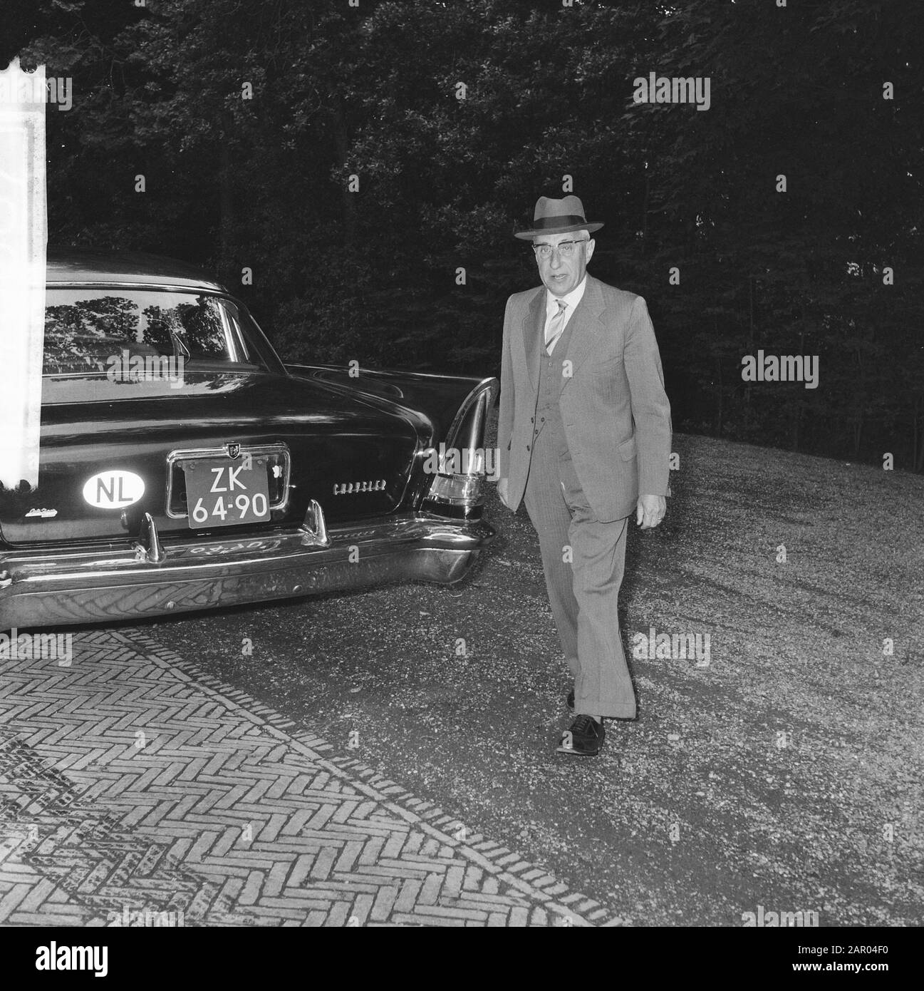 Minister Sitzung im Kabinett (Minister De Quay) Datum: 26. Juni 1962 Schlüsselwörter: Minister, Regierungskrisen persönlicher Name: Kai, J.E. de Stockfoto