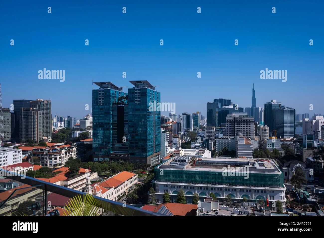Liberty Hotel mit Blick auf Ho-Chi-Minh-Stadt, Vietnam Stockfoto