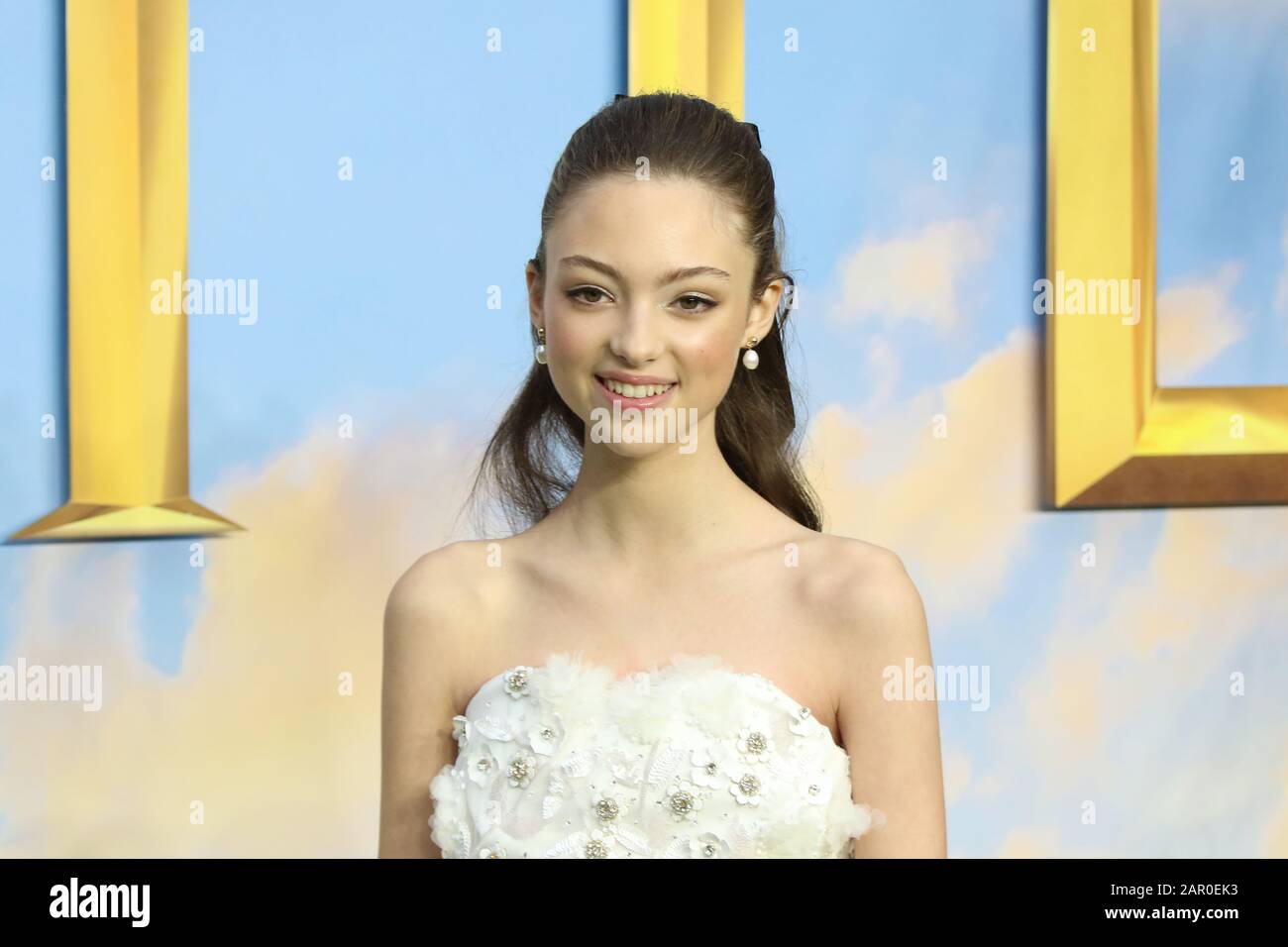 Carmel Laniado, Dolittle Special Screening, Leicester Square, London, Großbritannien, 25. Januar 2020, Foto von Richard Goldschmidt Stockfoto