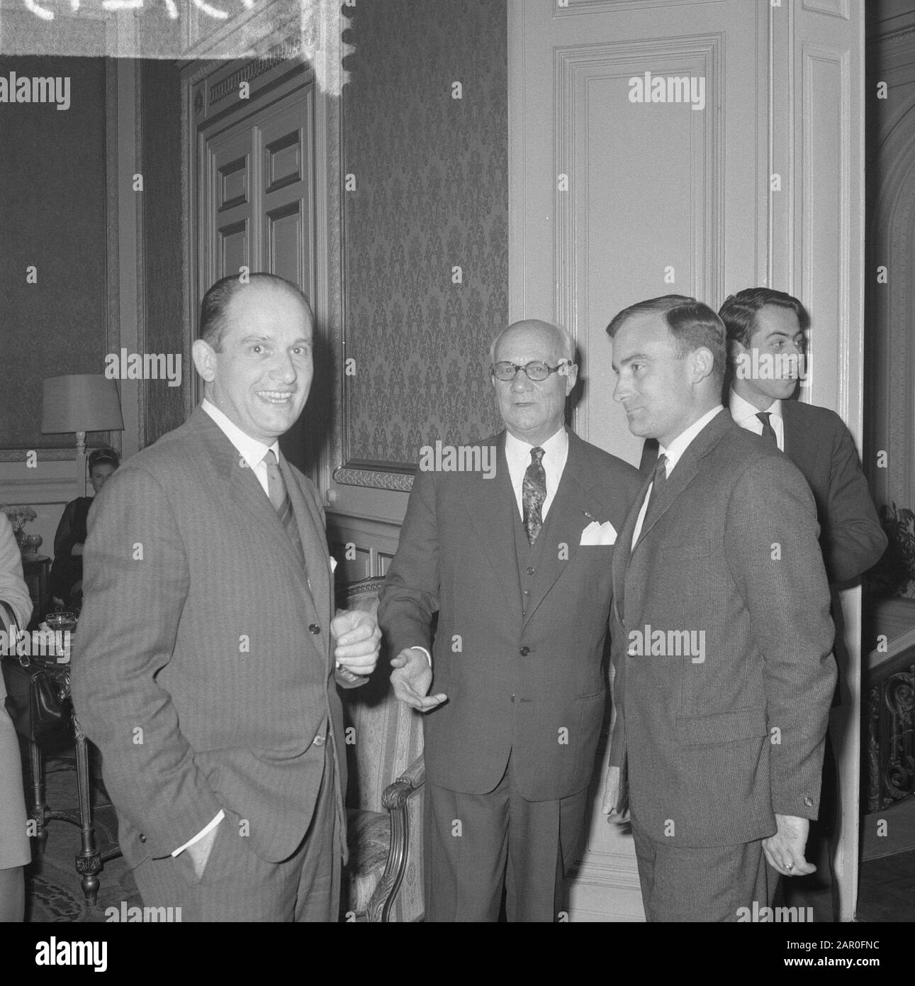 Befehl Forl. Europäischen Gemeinschaften. Empfangsbestätigung Emile Roche Datum: 8. November 1963 Schlüsselwörter: Belege, Empfänge Stockfoto